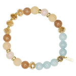 Amy - Stone and Crystal Stretch Bracelets - Marquet Fair Trade