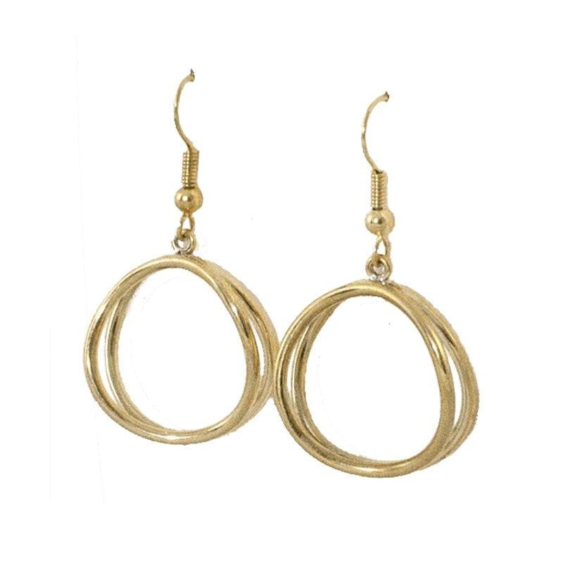 Dao - Small Hoop Brass Earrings - Marquet Fair Trade
