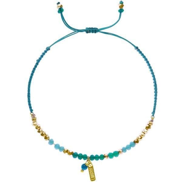 
                  
                    Load image into Gallery viewer, Erin - Sliding Knot Bracelet with Brass Charm - Marquet Fair Trade
                  
                