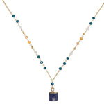 Nicki - Geometric Stone Pendant Necklace - Marquet Fair Trade