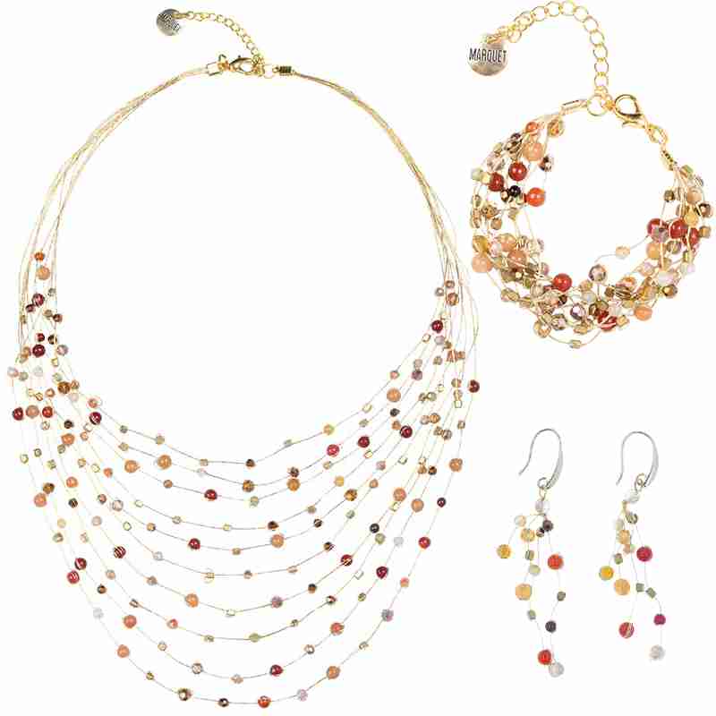 Reena Necklace, Bracelet, and Earring Set – Marquet Fair Trade