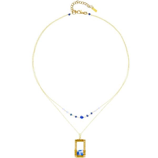 
                  
                    Load image into Gallery viewer, Rose - Draped Geometric Necklaces - Marquet Fair Trade
                  
                
