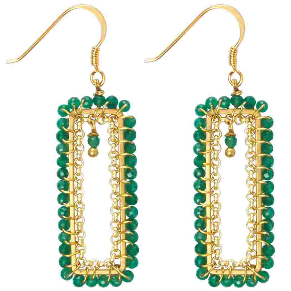 
                  
                    Load image into Gallery viewer, Katie Geometric Drop Earrings
                  
                