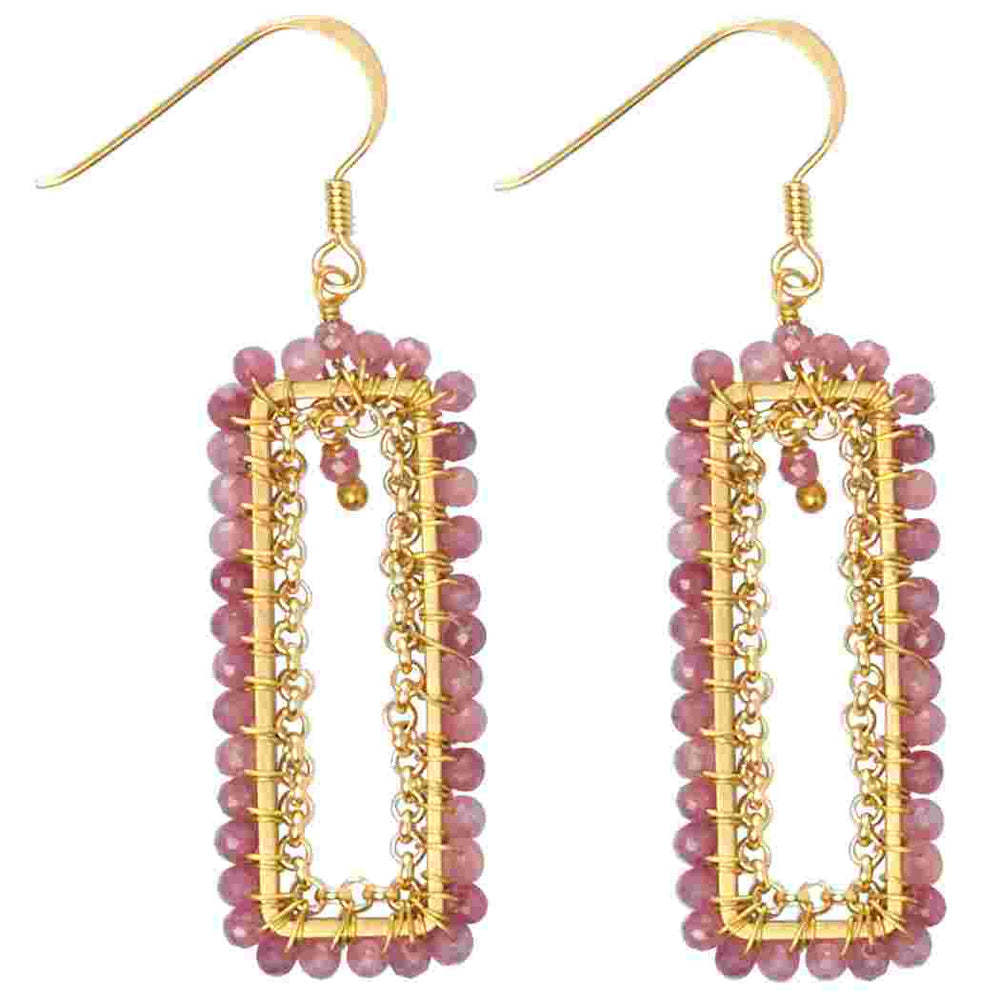 
                  
                    Load image into Gallery viewer, Katie Geometric Drop Earrings
                  
                