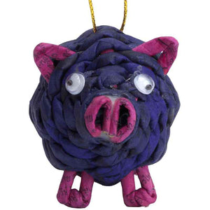 
                  
                    Load image into Gallery viewer, Upcycled Pig Ornament
                  
                