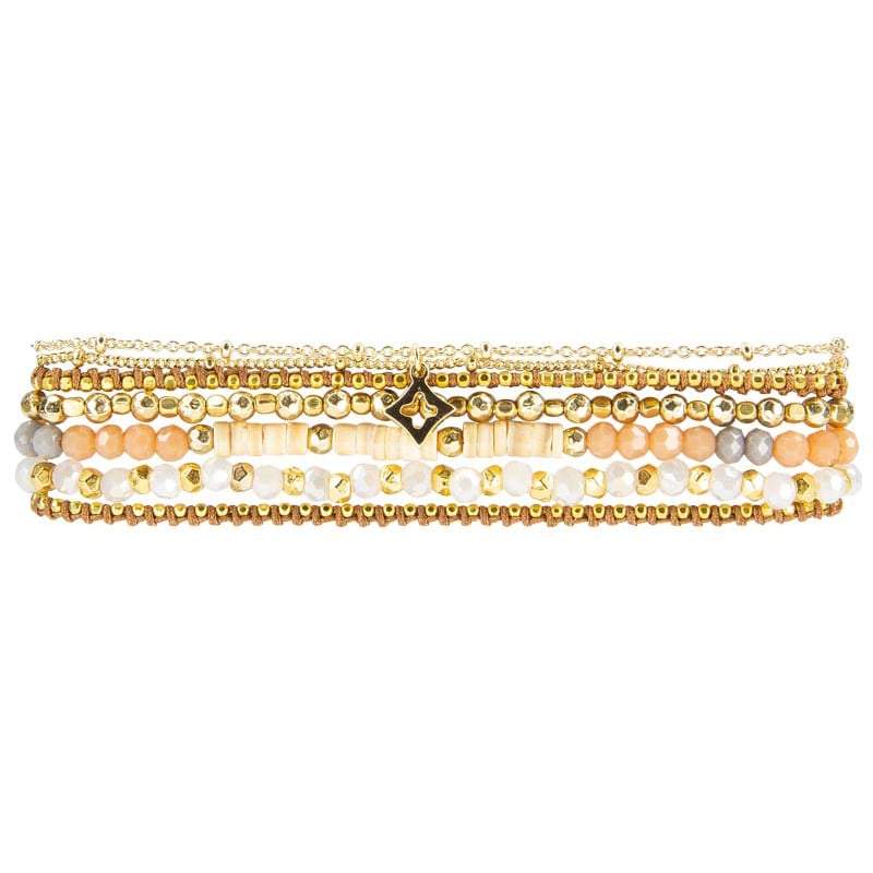 
                  
                    Load image into Gallery viewer, Ellen - Elegant Wrap Bracelet with Charm - Marquet Fair Trade
                  
                