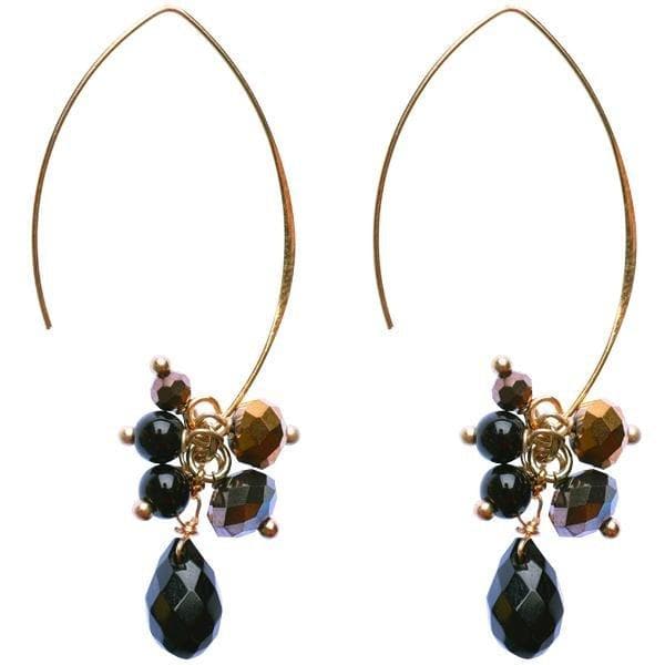 
                  
                    Load image into Gallery viewer, Jen - Clustered Crystal Earrings - Marquet Fair Trade
                  
                