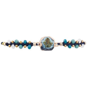 
                  
                    Load image into Gallery viewer, Kaia - Stone Charm Bracelet - Marquet Fair Trade
                  
                