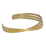 Kannika - Thin Brass Bangle Bracelet - Marquet Fair Trade