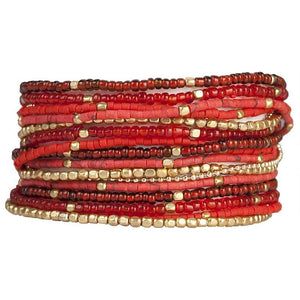 thumbnail image 2 of RIAH FASHION Multi Color Stretch Beaded Stackable Bracelets 2 of 13