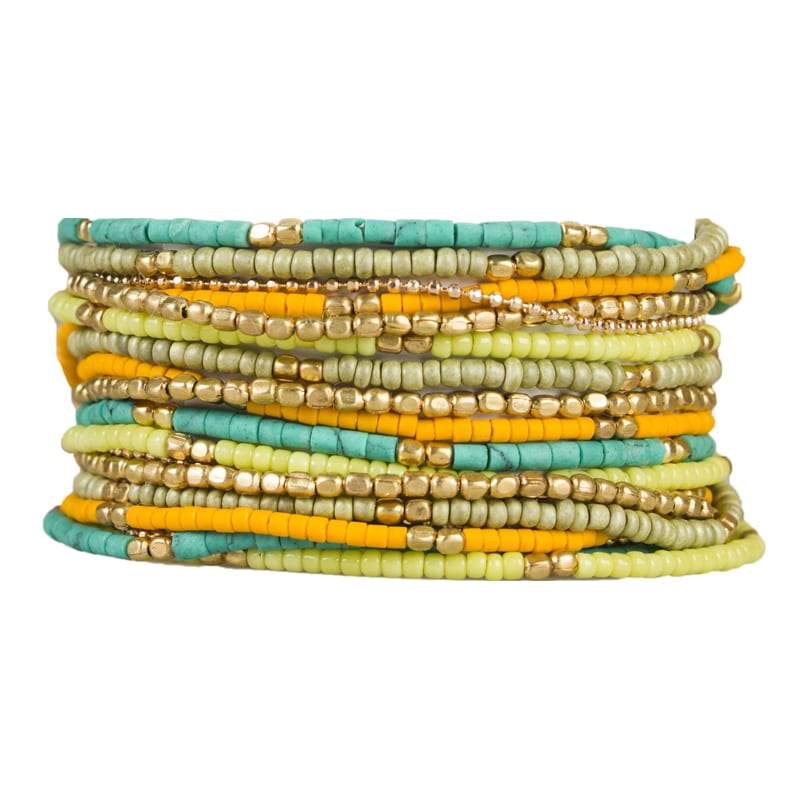 
                  
                    Load image into Gallery viewer, Lauren - Layered Multi-strand Wrap Bracelet - Marquet Fair Trade
                  
                