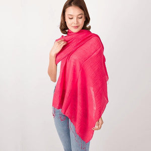 
                  
                    Load image into Gallery viewer, Lightweight Cotton and Silk Shawl - Marquet Fair Trade
                  
                
