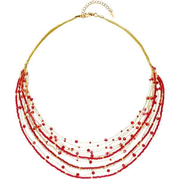 
                  
                    Load image into Gallery viewer, Lina - Multistrand Necklaces with Bold Colors - Marquet Fair Trade
                  
                