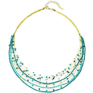 
                  
                    Load image into Gallery viewer, Lina - Multistrand Necklaces with Bold Colors - Marquet Fair Trade
                  
                
