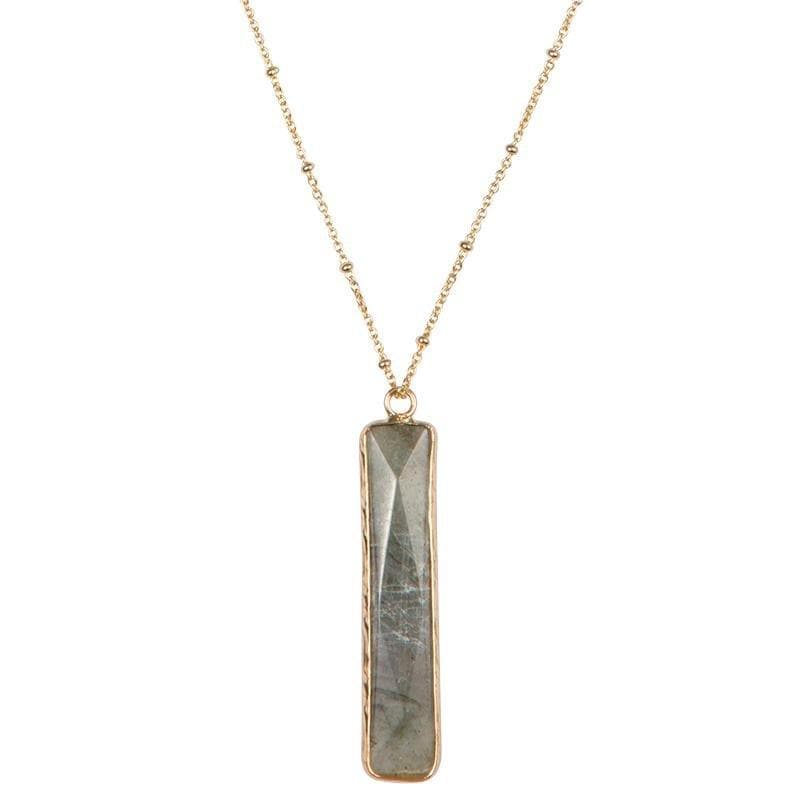
                  
                    Load image into Gallery viewer, Modernist Stone Pendant - Dahlia Necklace - Marquet Fair Trade
                  
                