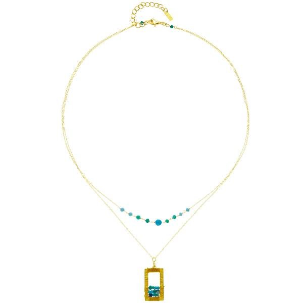Rose - Draped Geometric Necklaces - Marquet Fair Trade