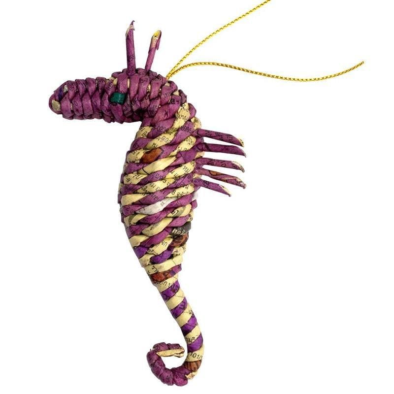
                  
                    Load image into Gallery viewer, Seahorse Tree Friend - Made from Old Phone Books - Marquet Fair Trade
                  
                